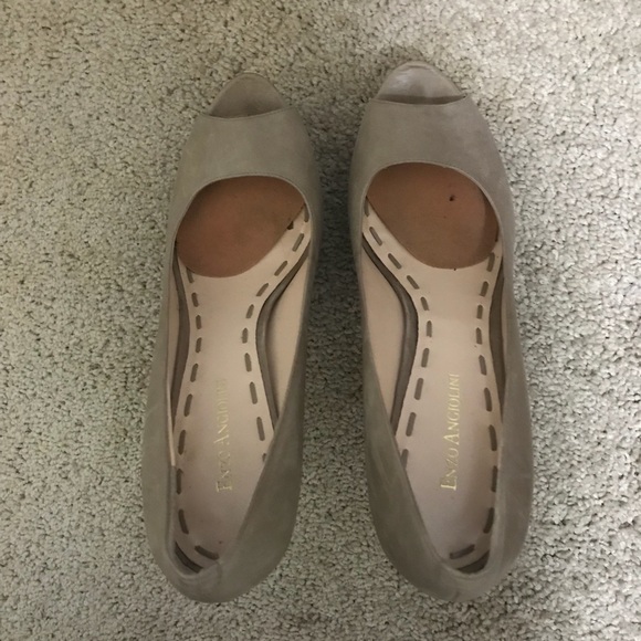 Enzo Angiolini beige peep toe pump size 9M - Picture 4 of 5